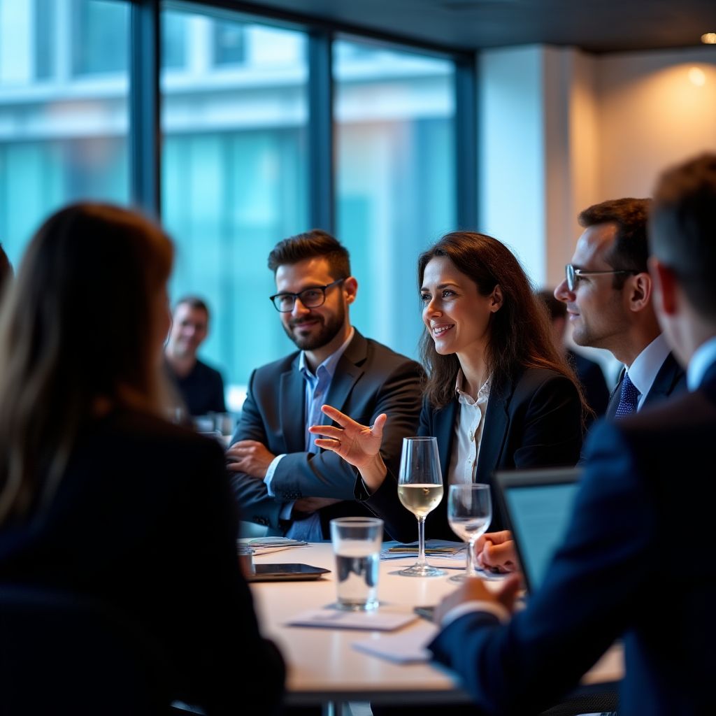 Evento de networking de la comunidad económica